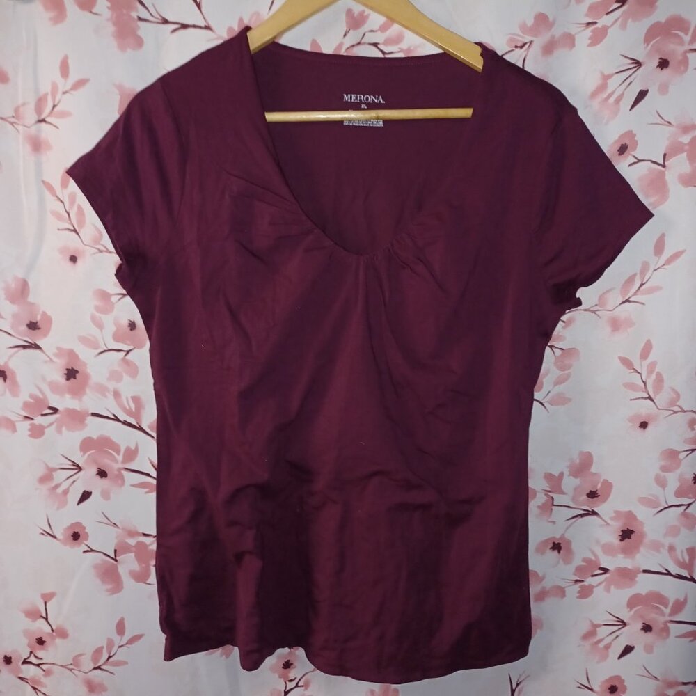 CUT FRONT T-SHIRT